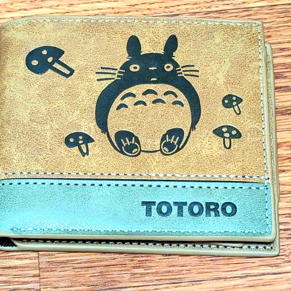 Totoro Tan and Green Wallet